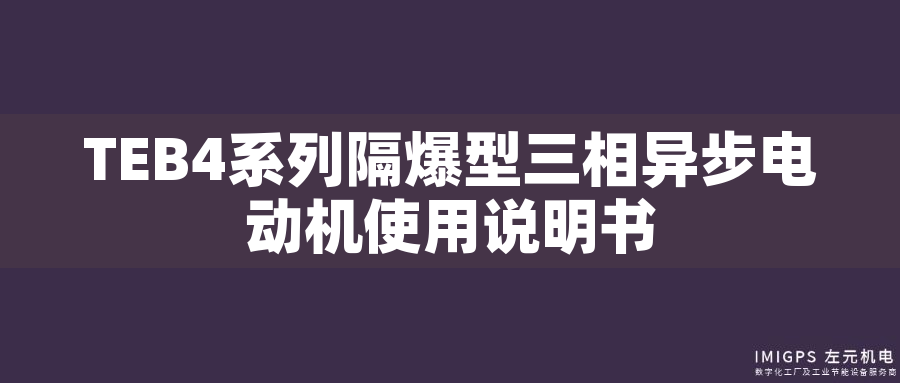 TEB4系列隔爆型三相異步電動(dòng)機(jī)使用說(shuō)明書