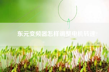東元變頻器怎樣調(diào)整電機轉(zhuǎn)速?